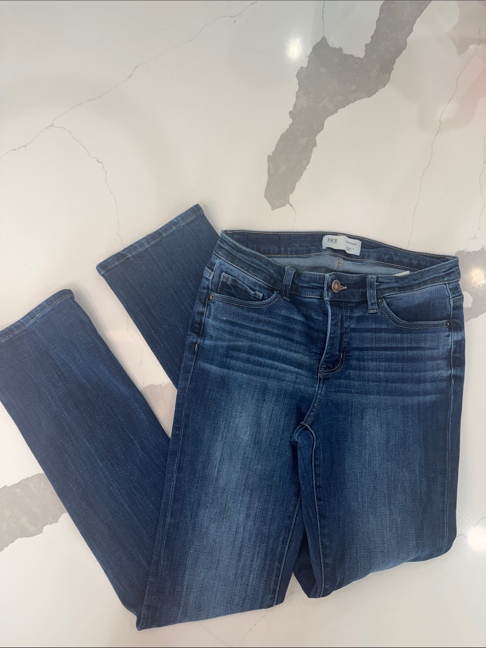 BKE Women's Mid-Rise Stretch Jeans